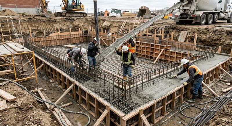 Basement Concrete Installation in Bellevue, WA