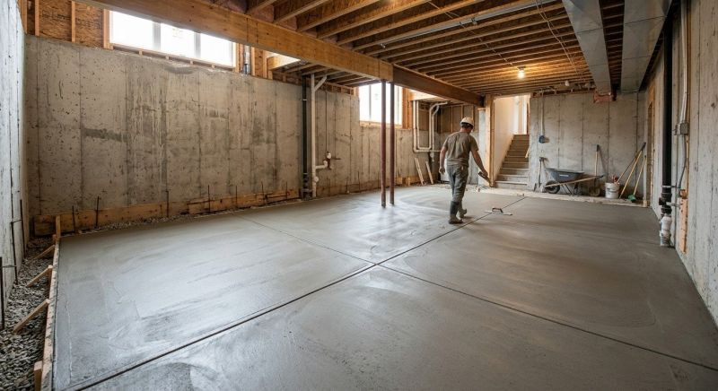 Basement Concrete Installation in Langley, WA