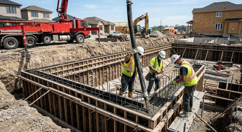 Foundation Wall Pouring in Monroe, WA