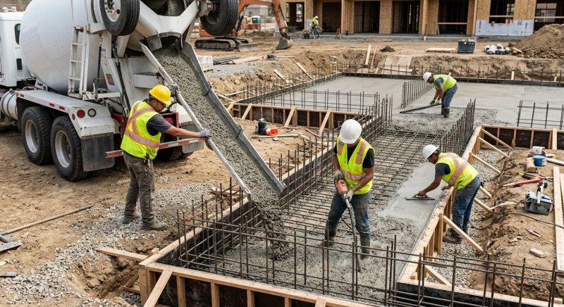 Foundation Wall Pouring in Poulsbo, WA